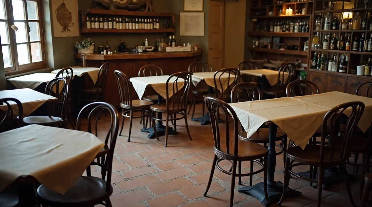 El salón del restaurante