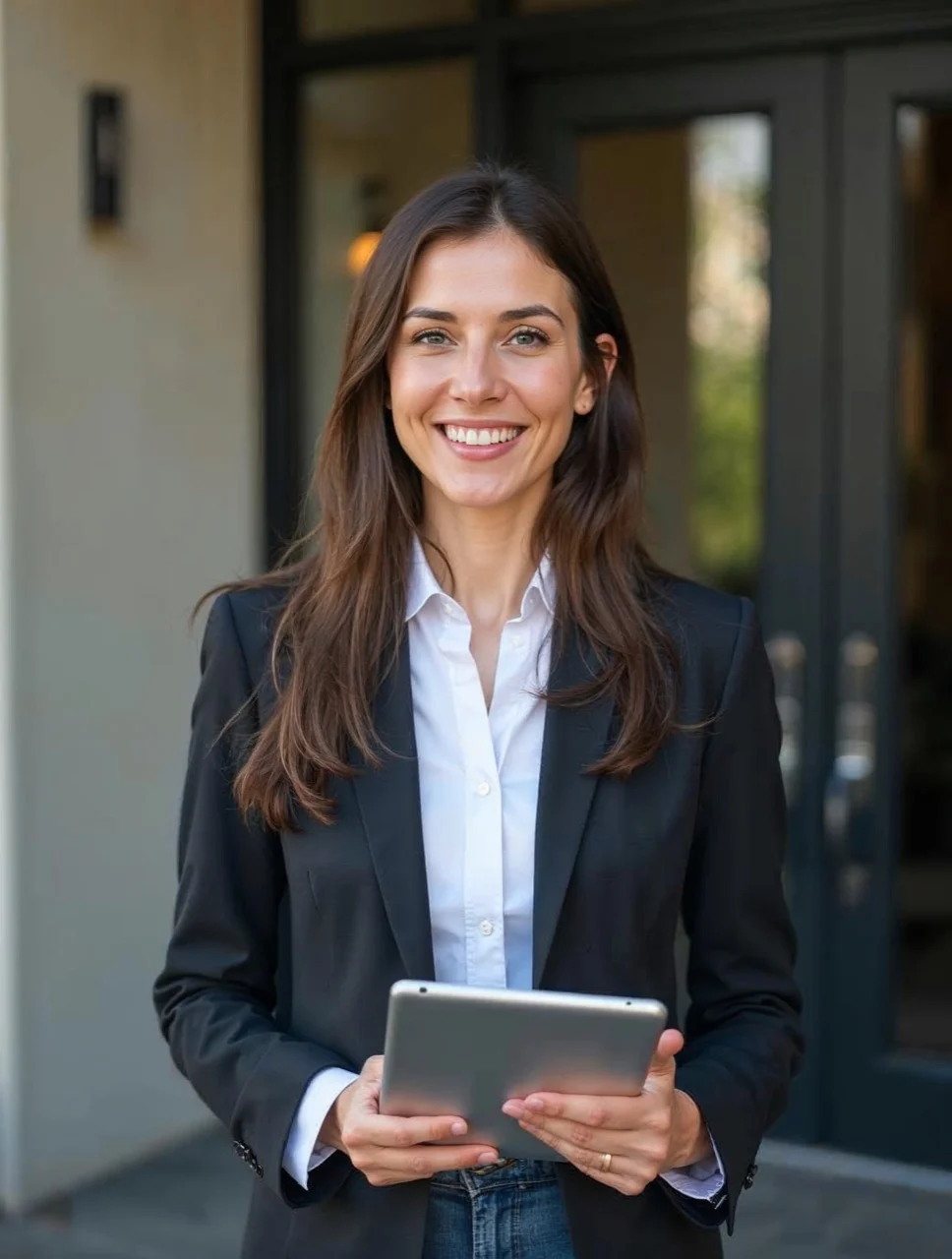 Retrato de agente inmobiliaria