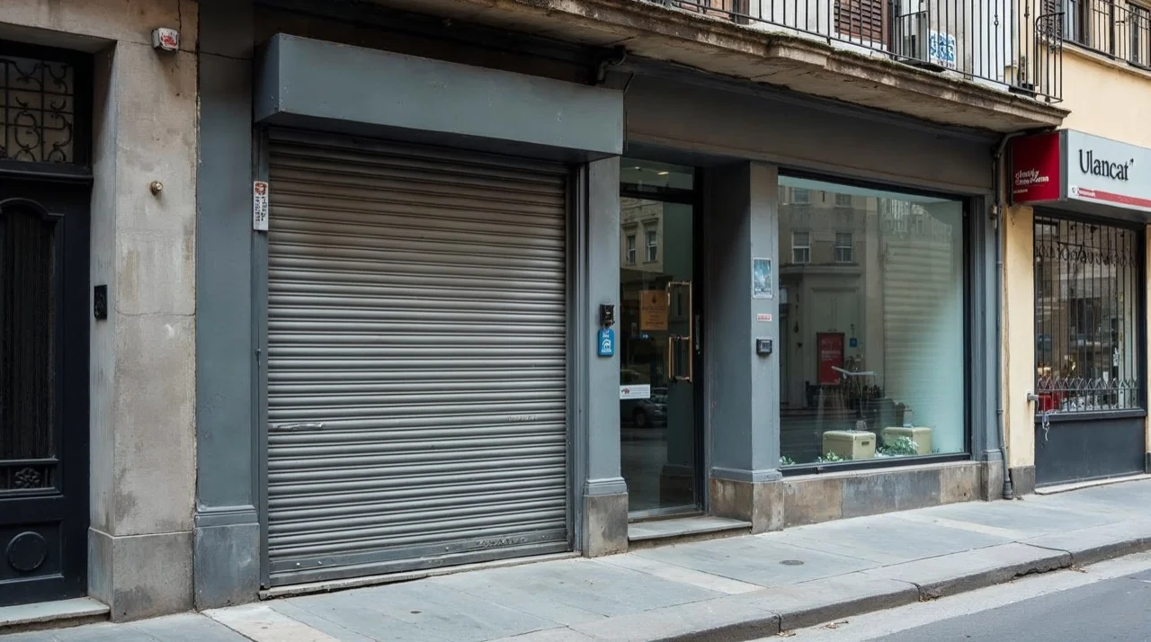 Local comercial a la calle, persiana metálica